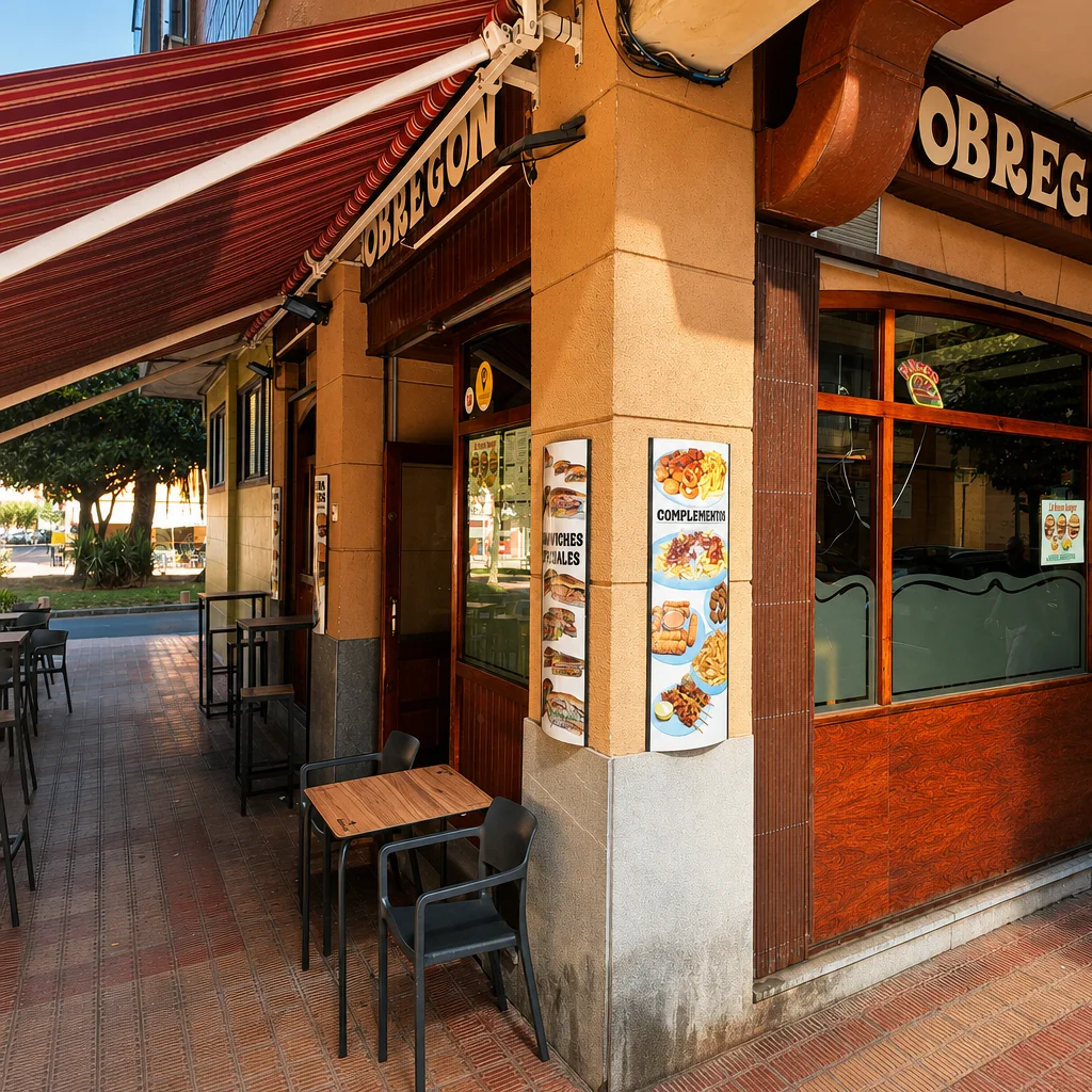 Hamburguesa doble con bacon y huevo de Obregon Bokaburger, Barakaldo